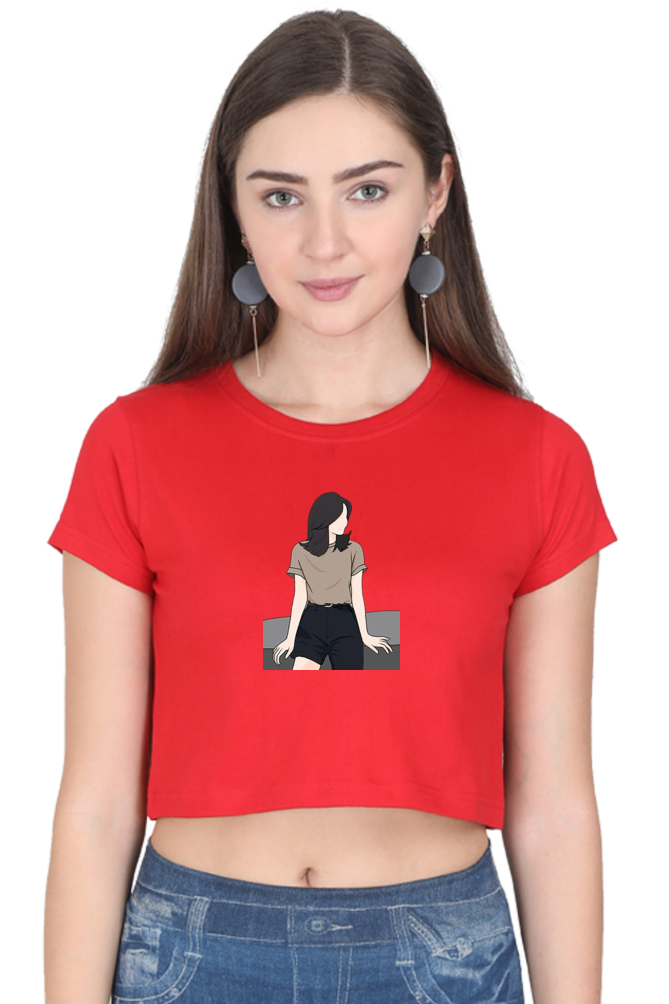 Printed Crop Tops For Her