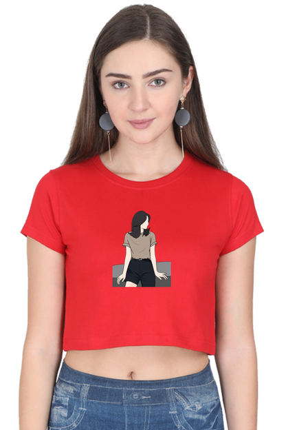 Printed Crop Tops For Her