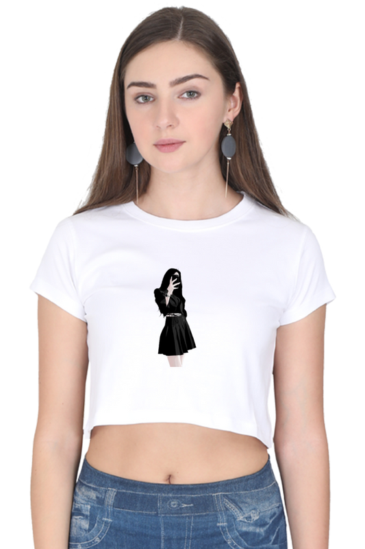 Printed Crop Tops For Her