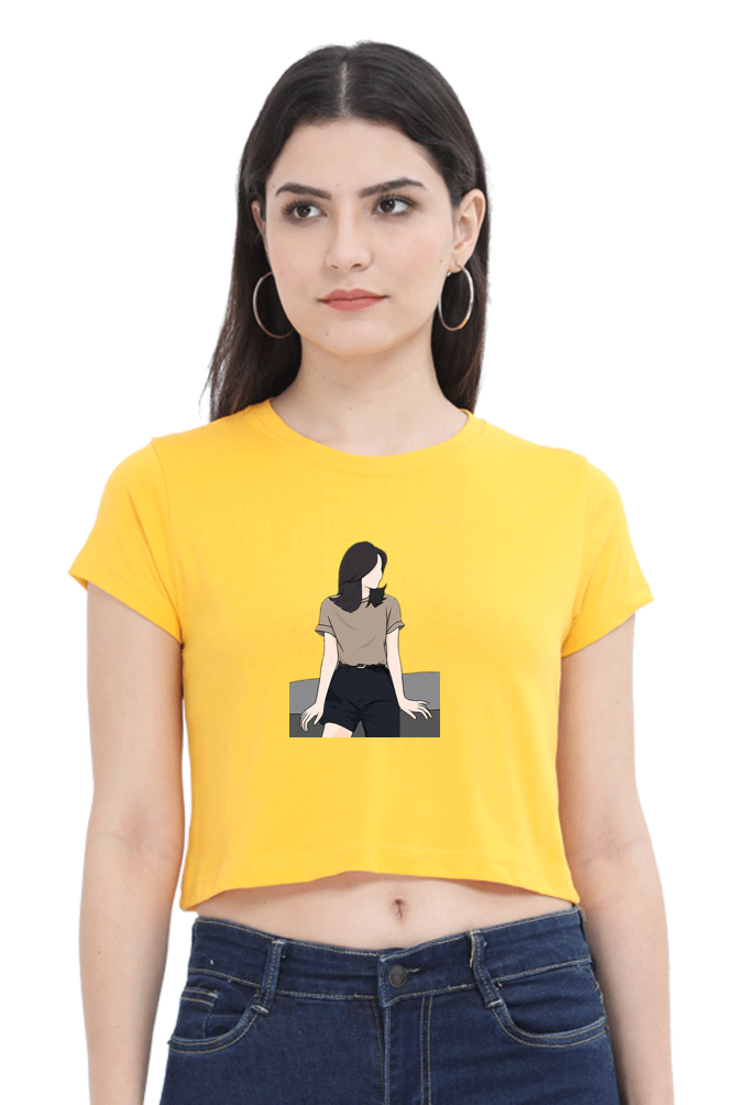 Printed Crop Tops For Her