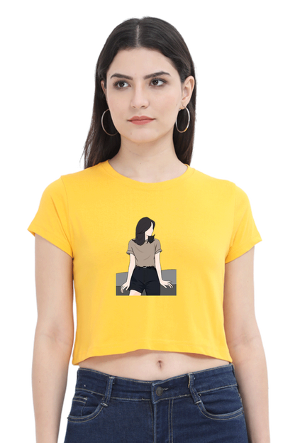 Printed Crop Tops For Her