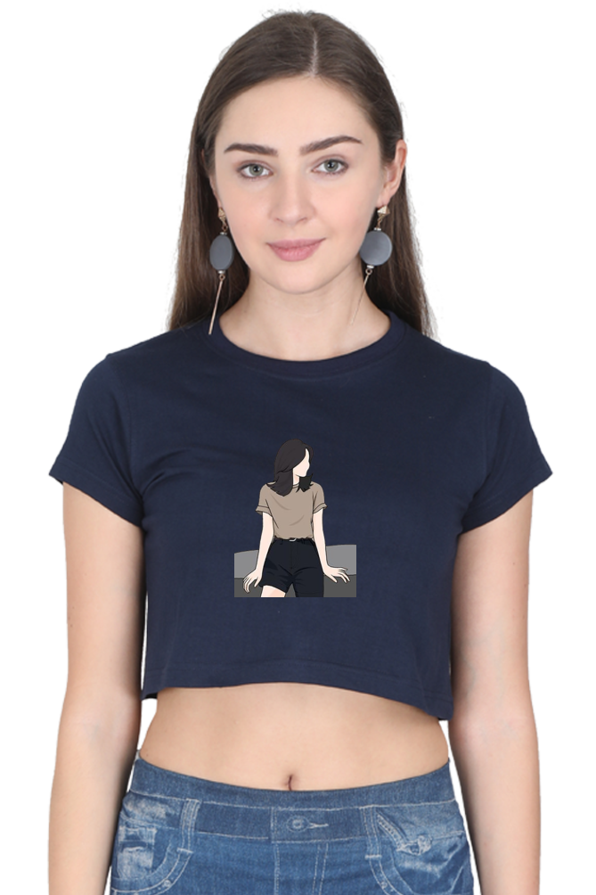 Printed Crop Tops For Her