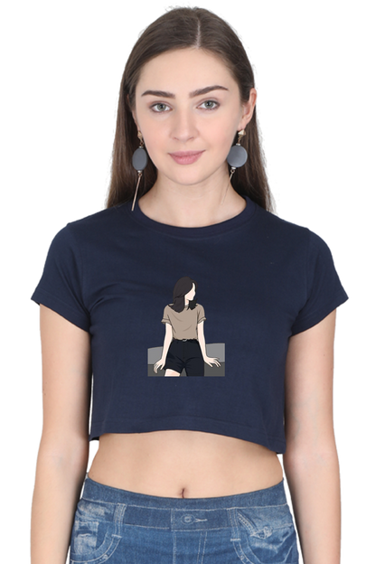 Printed Crop Tops For Her