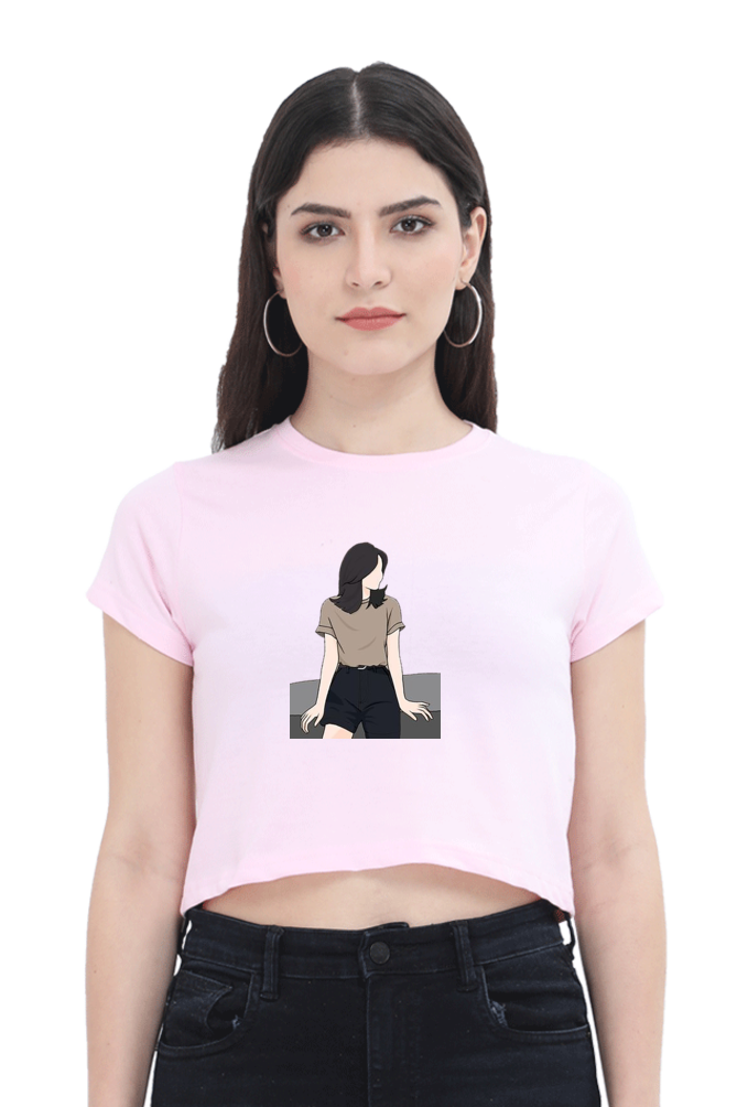 Printed Crop Tops For Her