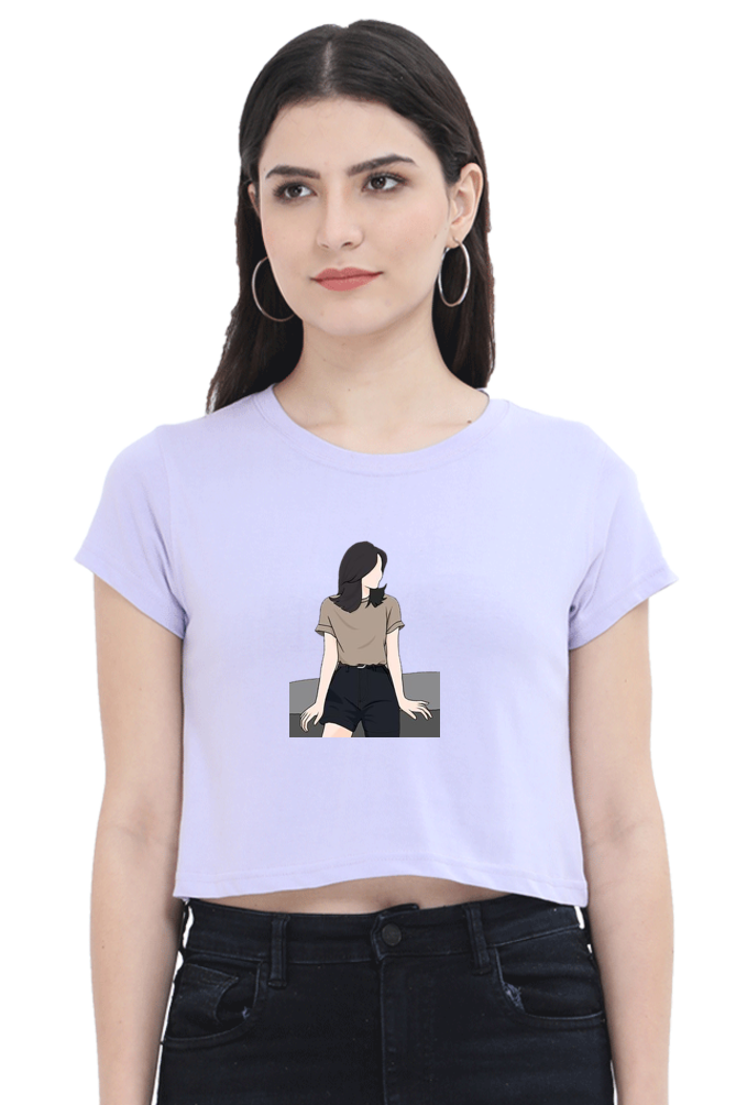 Printed Crop Tops For Her