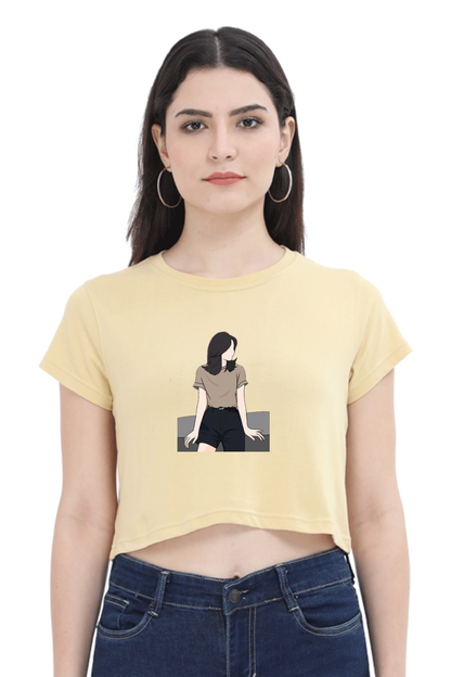 Printed Crop Tops For Her