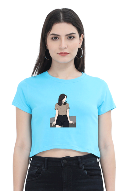 Printed Crop Tops For Her