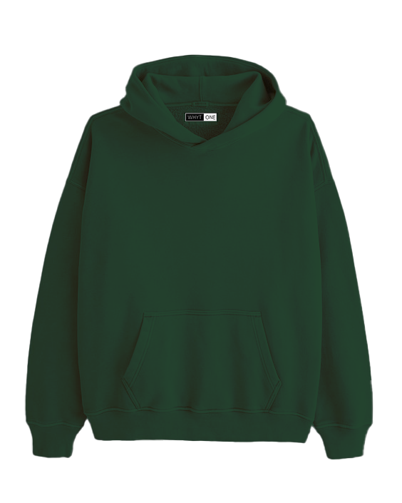 Bottle Green Oversized Hooo-D